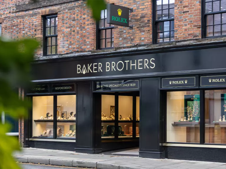 Exterior of Baker Brothers boutqiue 21 St Peter's Street, Bedford