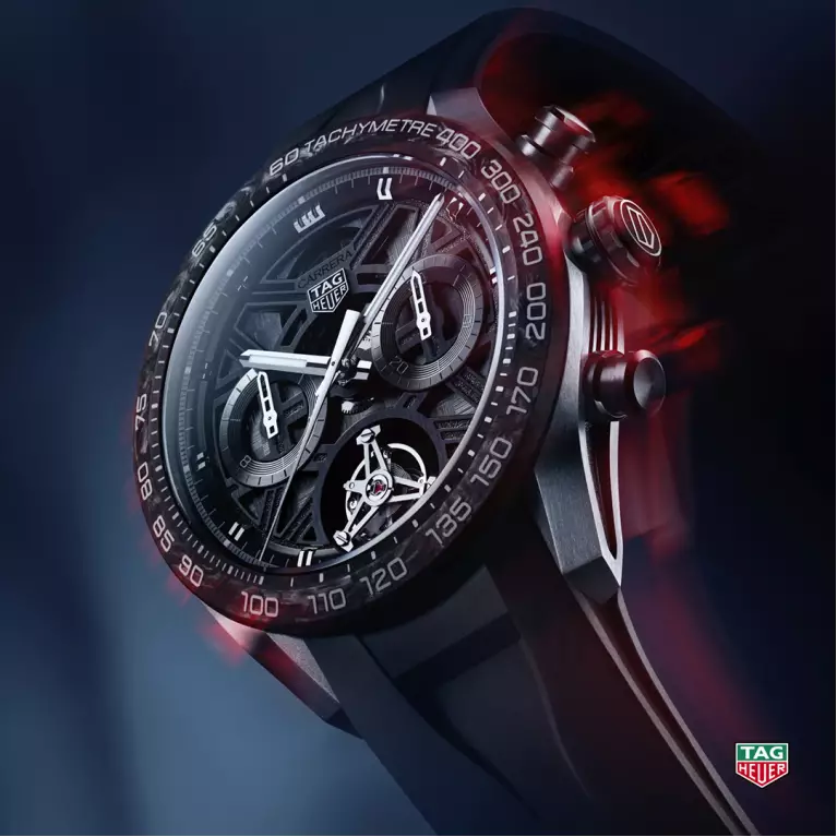 Tag Heuer Carrera Chronograph Tourbillon Extreme Sport in black