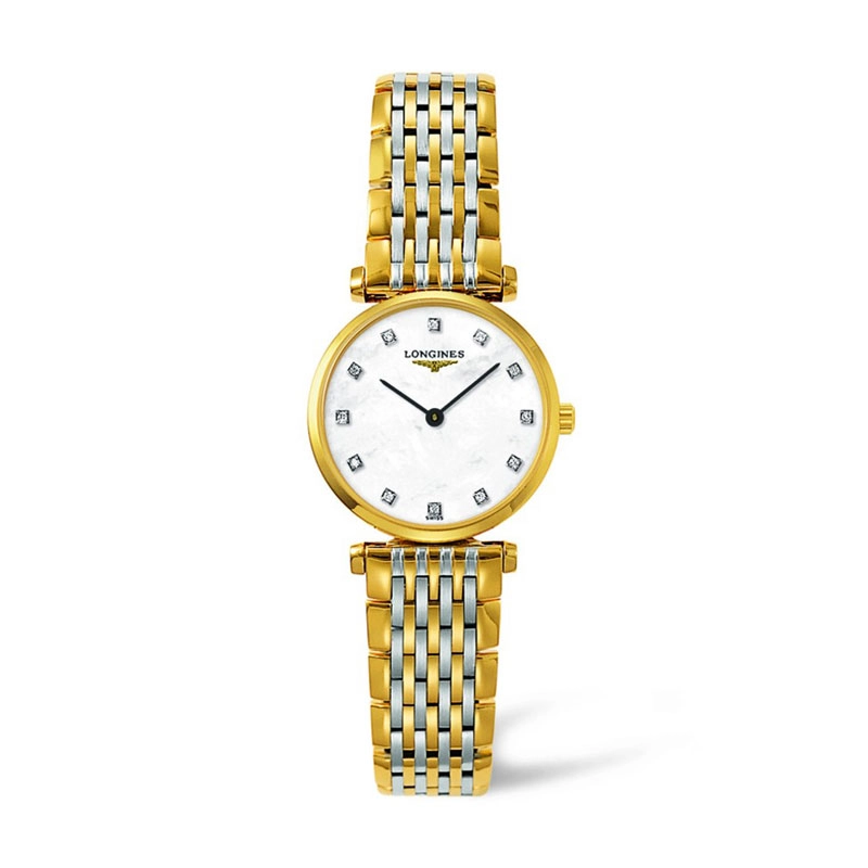 LA GRANDE CLASSIQUE DE LONGINES 24mm Mother of Pearl and Diamond