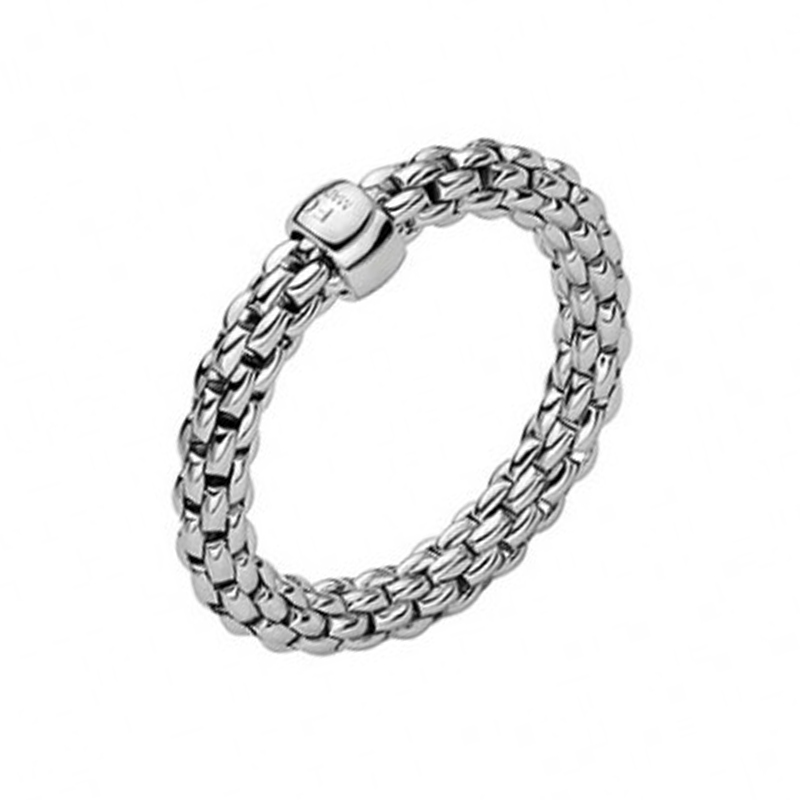 Fope 18ct White Gold Essentials Collection Ring