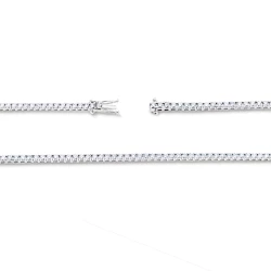 18ct White Gold & Diamond Line Bracelet - 2.15ct