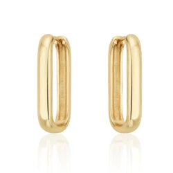 9ct Yellow Gold 17mm Hoop Earrings