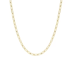 9ct Yellow Gold 18" Open Oval Link Necklace