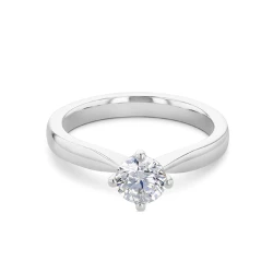 Athena Platinum 1.50ct Diamond Solitaire Ring Flat