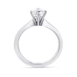 Athena Platinum and Diamond Solitaire Ring Upright