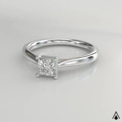 Classic Princess Platinum 0.60ct Diamond Ring 360 degree video