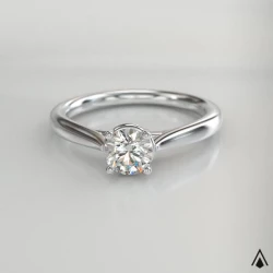 Classic Round Platinum 0.90ct Diamond Solitaire Ring 360 degree video