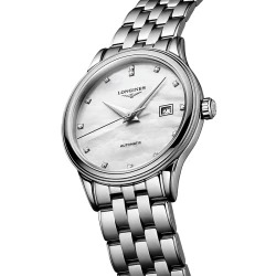 Flagship 30mm Mother-of-Pearl Diamond Dial Angled