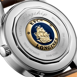 Flagship Heritage Moonphase 38.5mm back casing close up