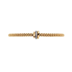 Fope Prima 18ct Yellow Gold & Diamond Rondel Bracelet front