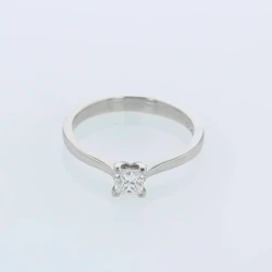 Freya Platinum 1.01ct Princess Cut Diamond Ring 360 Degree Spin