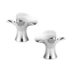 Georg Jensen Bloom Taper Candle Holders