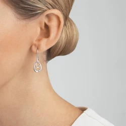 Georg Jensen Offspring Collection Hook Earring in ear