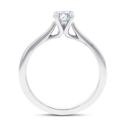 Grace Platinum 0.40ct Diamond Solitaire Ring Upright