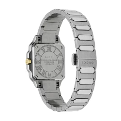 Gucci G-Flat 24mm Silver Diamond Back View