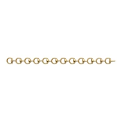 Gucci Horsebit Yellow Gold Bracelet flat