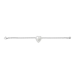 Gucci Trademark Silver Chain Bracelet Full Length