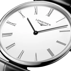 La Grande Classique de Longines 36mm White Dial Close up