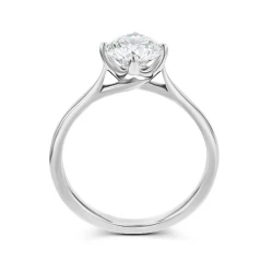 Laboratory Grown Diamond & Platinum 1.22ct Solitaire Ring Upright