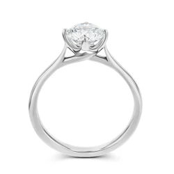 Laboratory Grown Diamond Platinum 1.27ct Solitaire Ring Upright