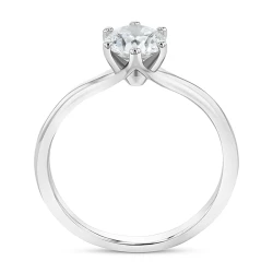 Lara Platinum 0.53ct Diamond Solitaire Ring upright