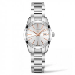 Longines Conquest Collection Silver Dial Watch - 29.5mm