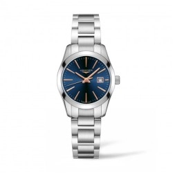 Longines Ladies Conquest Classic Blue Dial Watch - 29.5mm