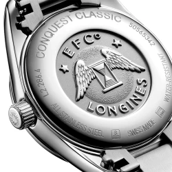 Longines Conquest 29.5mm Back Case Detail