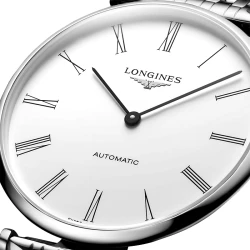 Longines La Grande Classique 38mm White Dial Watch Close