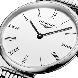 Longines La Grande Classique White Dial Watch 24mm close up