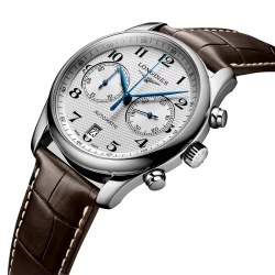 Longines Master Collection 40mm Silver Dial Angled