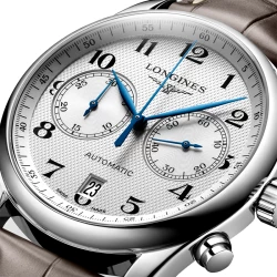 Longines Master Collection 40mm Silver Dial close up