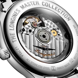 Longines Master Collection 40mm Watch Open Case Back Detail