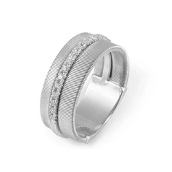  Marco Bicego 18ct White Gold & Diamond Masai Ring