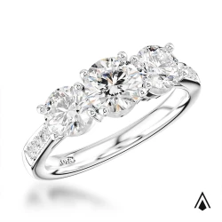 Memoire Three Stone 1.00ct Diamond Ring