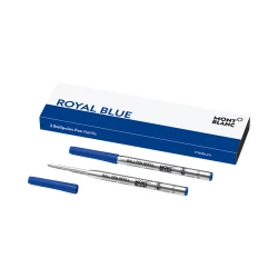 Montblanc 2 Ballpoint Refills Medium Royal Blue with Box