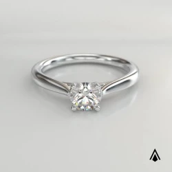 Open Tulip Platinum 0.50ct Diamond Ring 360 degree video