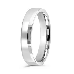 Plain Platinum 4mm Mens Wedding Ring