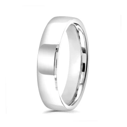 Plain Platinum 5mm Wedding Ring