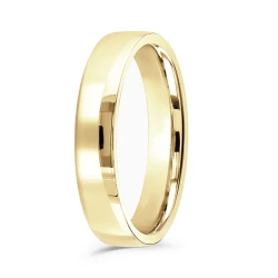 Plain Yellow Gold 4mm Mens Wedding Ring