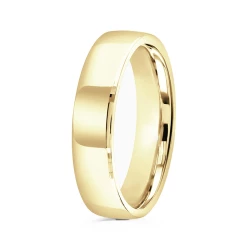 Plain Yellow Gold 5mm Wedding Ring