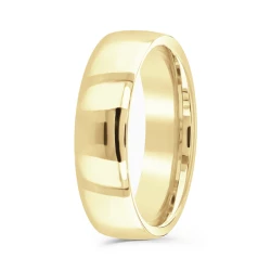 Plain Yellow Gold 6mm Wedding Ring