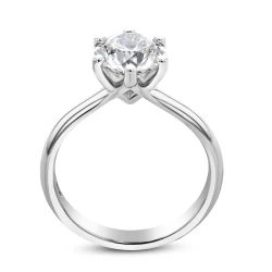 Platinum 1.20ct Diamond Solitaire Ring Upright