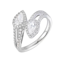 Platinum 1.23ct Diamond Vine Ring