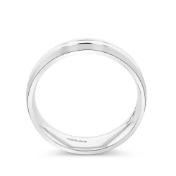 Platinum 6mm Satin & Polished Wedding Ring