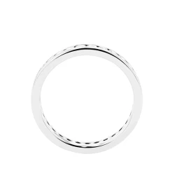 Platinum Diamond Full Channel Set Ring upright profile view