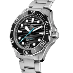 TAG Heuer Aquaracer Professional 300 42mm Black Angled