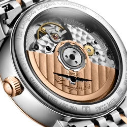 The Longines Elegant Collection 34.5mm Back Case Close Up