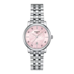 Tissot Carson Premium Lady 30mm Pink Mother of Pearl Diamond Dot Dial