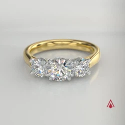 Trilogy Classic 18ct Yellow Gold 1.08ct Diamond Ring 360 Degree Video